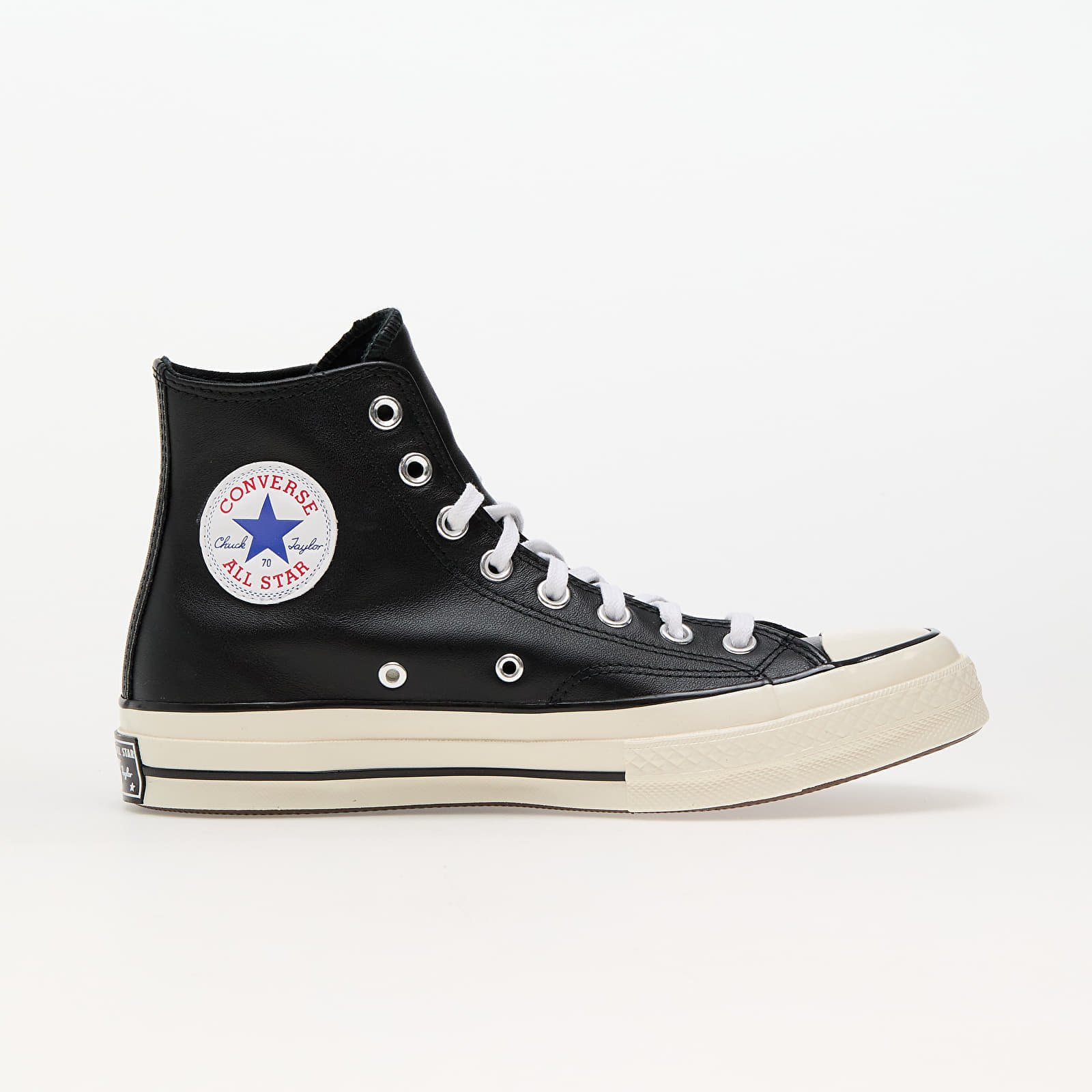 Converse Chuck 70 Leather Black/ White/ Egret - Dripzoo