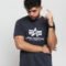 Alpha Industries Basic Tee Navy/ White