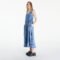 Tommy Jeans Chambray Sleeveless Maxi Dress Hawaiian Denim Laser