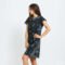 Urban Classics Ladies Bleached Dress Black/ Dark Grey