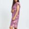 Urban Classics Ladies Bleached Dress Purple