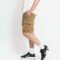 Urban Classics Drawstring Cargo Shorts Dark Beige