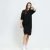 Urban Classics Ladies Organic Oversized Slit Tee Dress Black