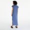 Urban Classics Ladies Long Extended Shoulder Dress Vintageblue