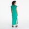 Urban Classics Ladies Long Extended Shoulder Dress Ferngreen