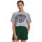 Under Armour Collegiate Crest Crop Ss Steel Light Heather