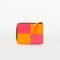 Comme des Garçons Fluo Squares Wallet Light Orange/ Pink