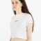 Tommy Jeans Essential Logo Cropped T-Shirt White