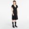 Calvin Klein Jeans Crepe Short Sleeve Midi Dress Black