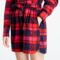 Tommy Jeans Check Mid Thigh Shirt Dress Red