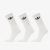 adidas Trefoil Cushion Crew Socks 3-Pack White