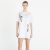 Calvin Klein Jeans Multi Placement Logo Tee Dress Bright White