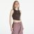 Nike Sportswear Essentials Women’s Ribbed Cropped Tank Baroque Brown/ Sail