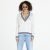 Tommy Jeans Script V Neck Rib Sweater Ancient White